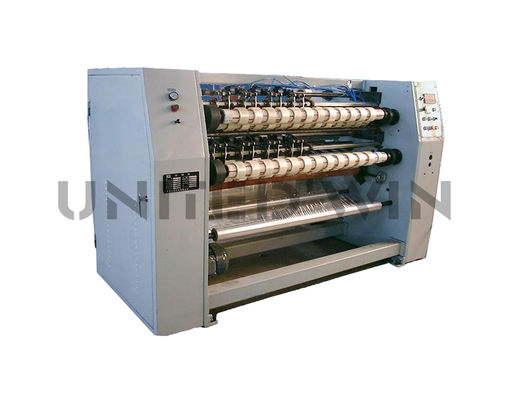 Super Clear Tape Slitting Machine For OPP Soundless Tapes Pneumatic Tension Control