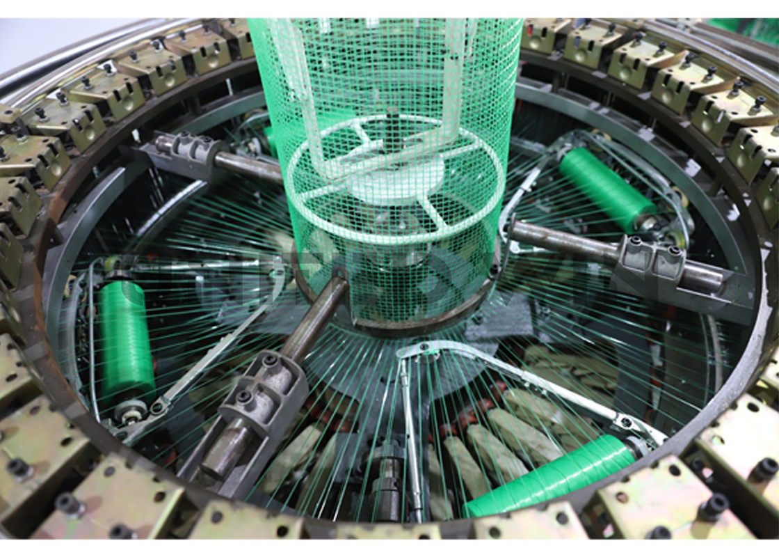 Four Shuttle small circular loom of leno bag for vegetable package
