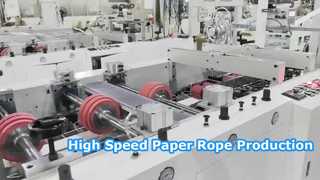 Sortie fiable de machine de papier tordue à grande vitesse de corde